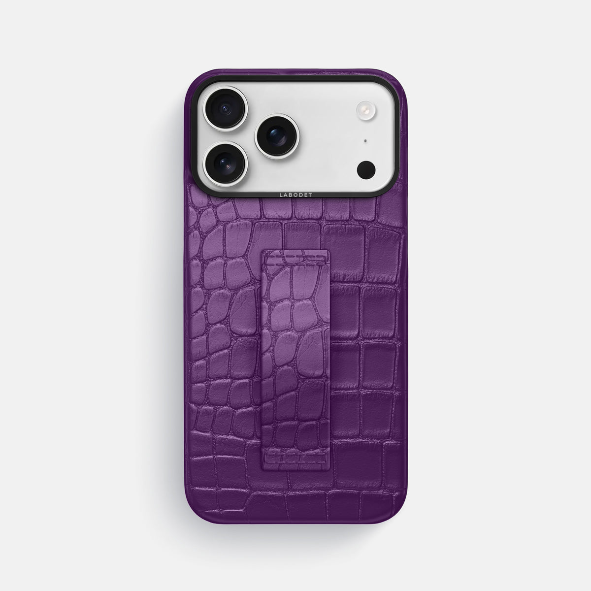 Finger Case For iPhone 17 Pro Max In Alligator -1 | Purple-Black