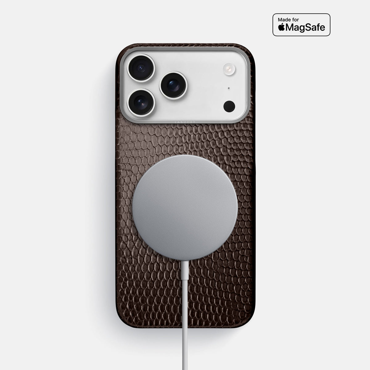 Classic Case For iPhone 18 Pro Max In Lizard -5 | Brown-Steel