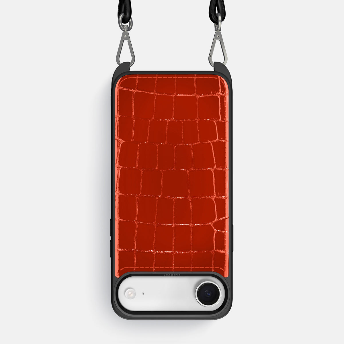 Crossbody Sport Case For iPhone 17 Air In Shiny Alligator -1 | Orange