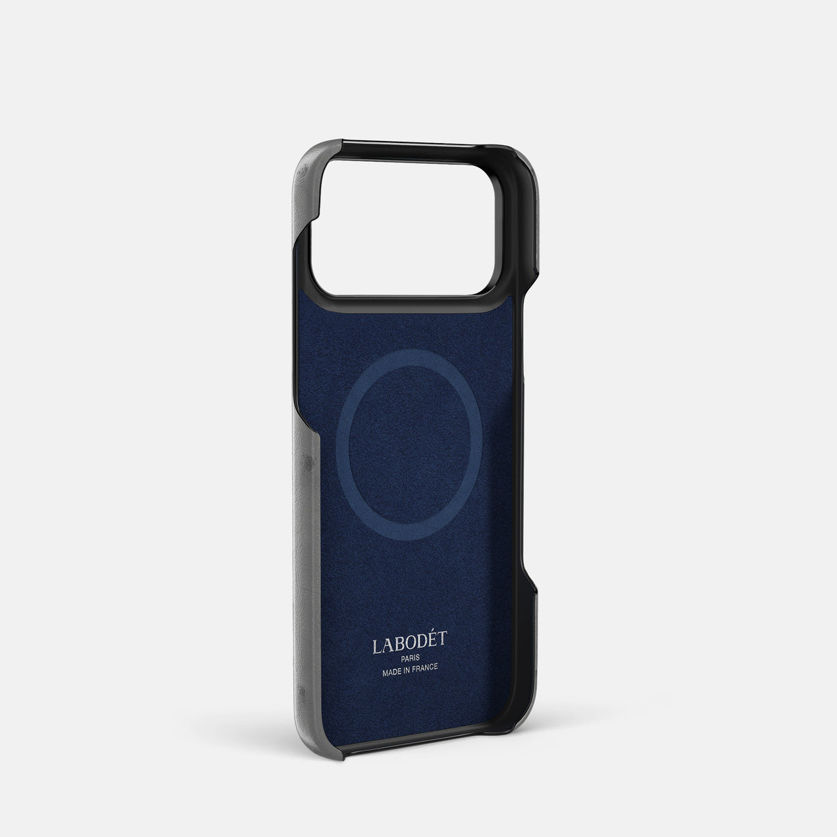 Center Handle Coloré For iPhone 17 Pro In Ostrich -3 | Silver-Black