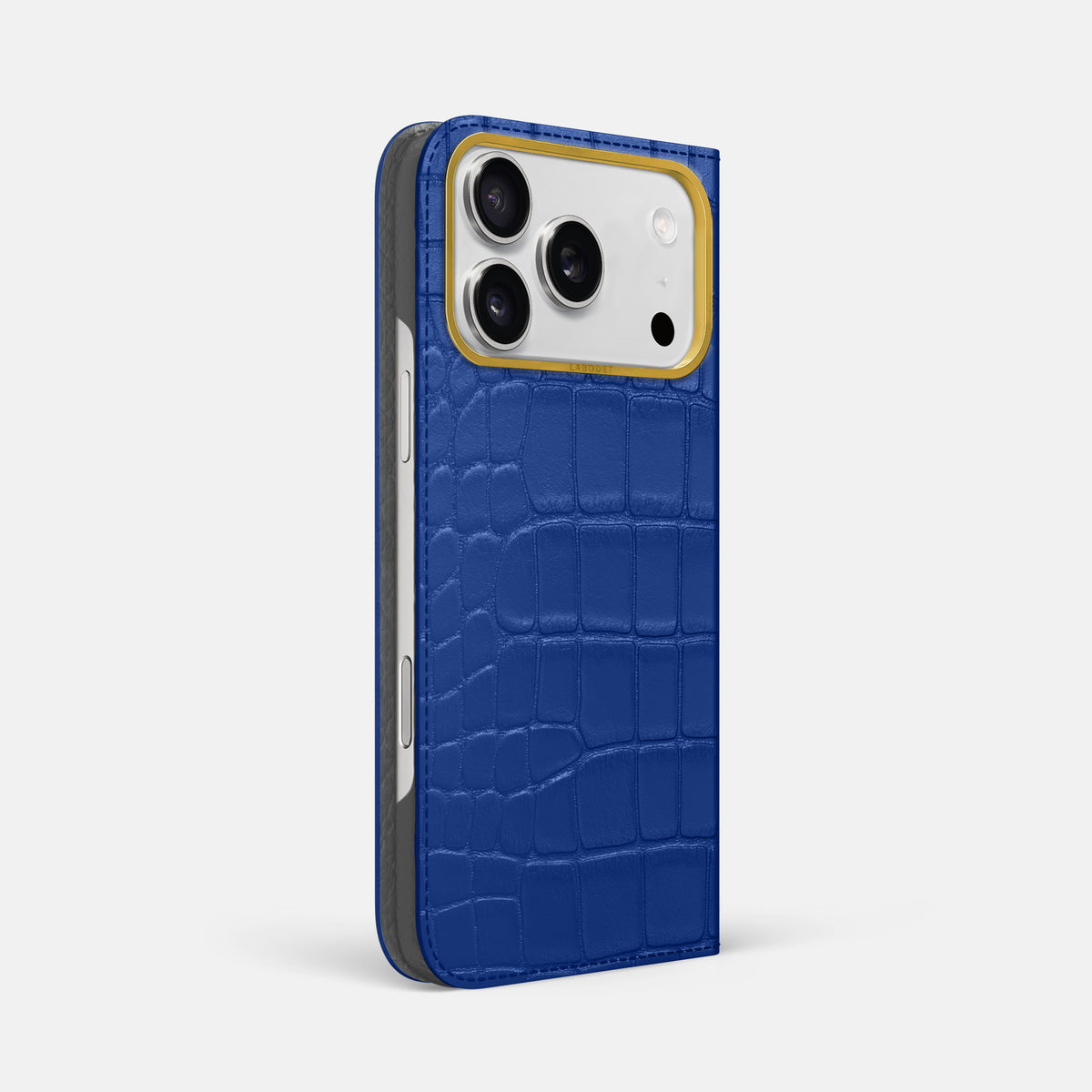 Folio Case For iPhone 17 Pro Max In Alligator -1 | Royal-Blue-Gold