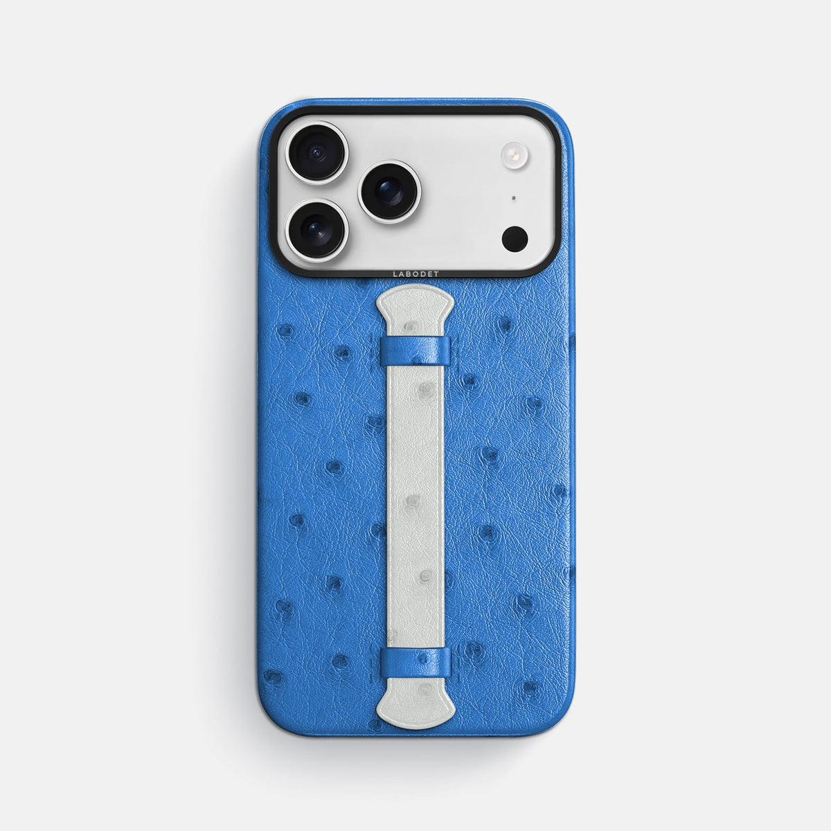 Center Handle Coloré For iPhone 18 Pro Max In Ostrich -1 | Royal-Blue-Black
