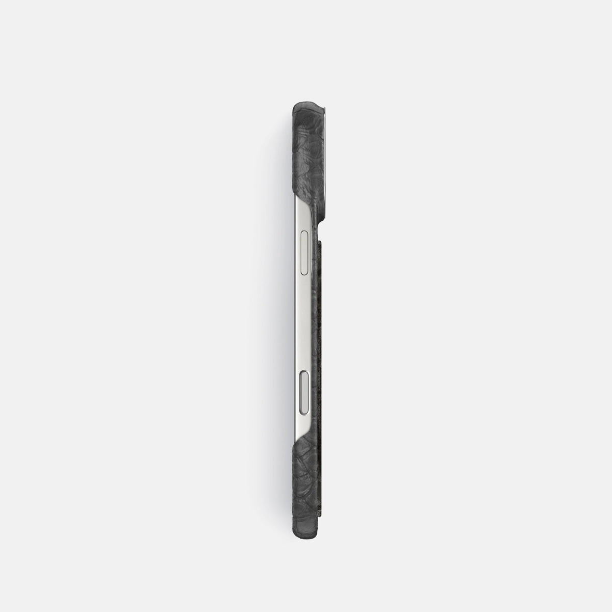 Classic Case With Carbon Dragon For iPhone 18 Pro In Python -3 | Grey-Steel