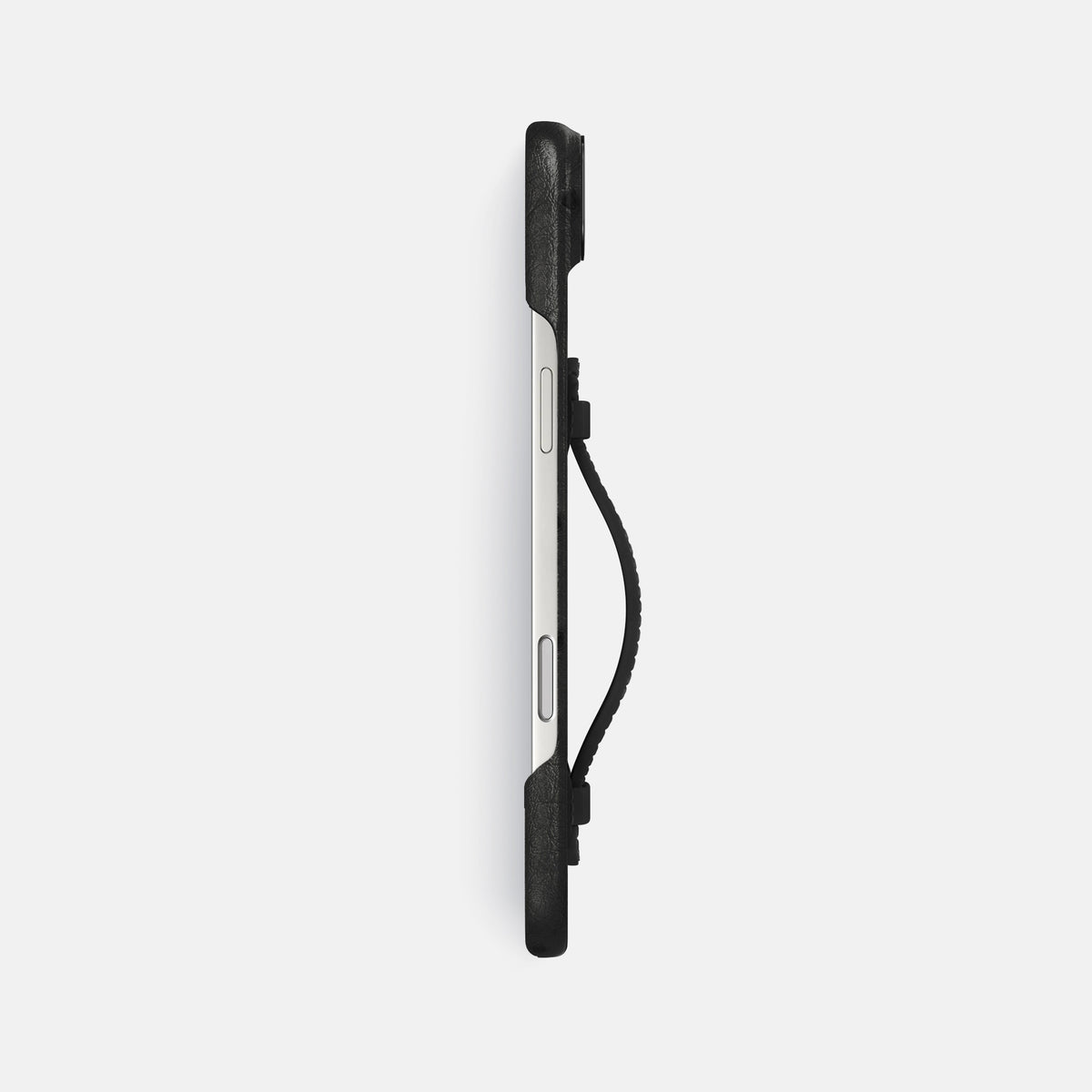 Center Handle For iPhone 17 Air In Ostrich -2 | Black-Black