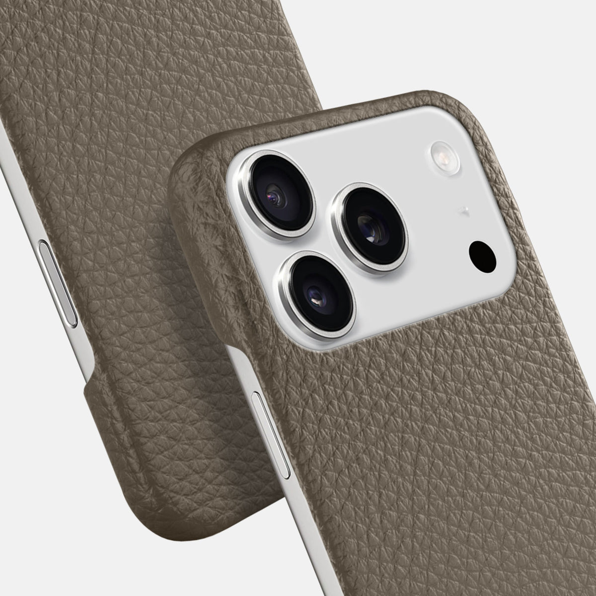 Slim Case For iPhone 18 Pro In Calf -6 | Taupe