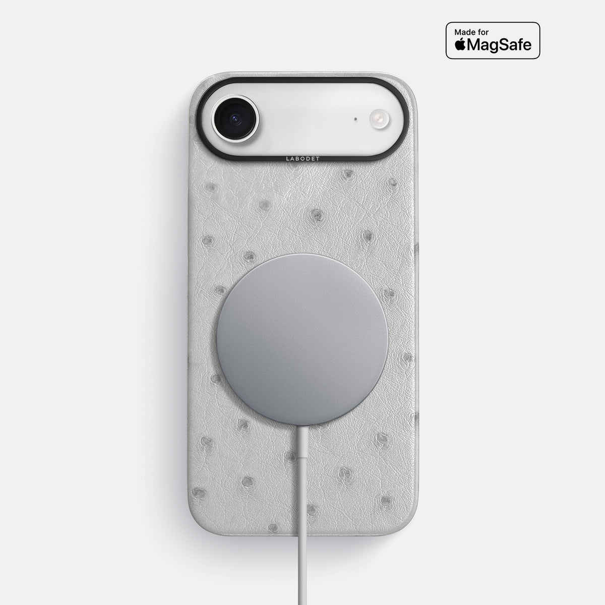 Classic Case For iPhone 17 Air In Ostrich -5 | White-Black