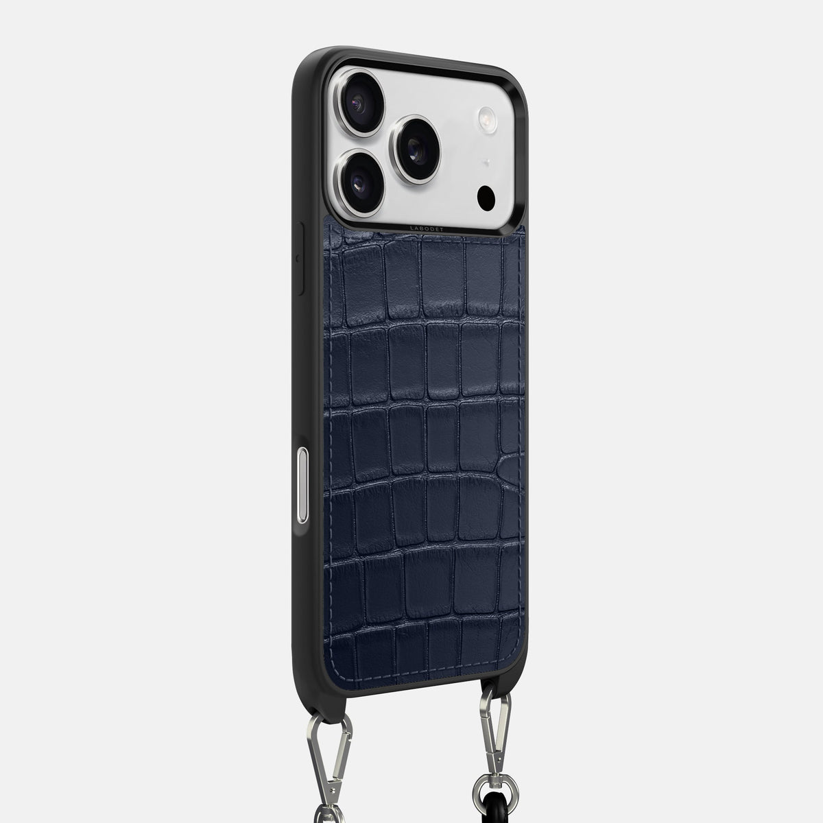 Crossbody Sport Case For iPhone 18 Pro Max In Alligator -2 | Navy-Blue