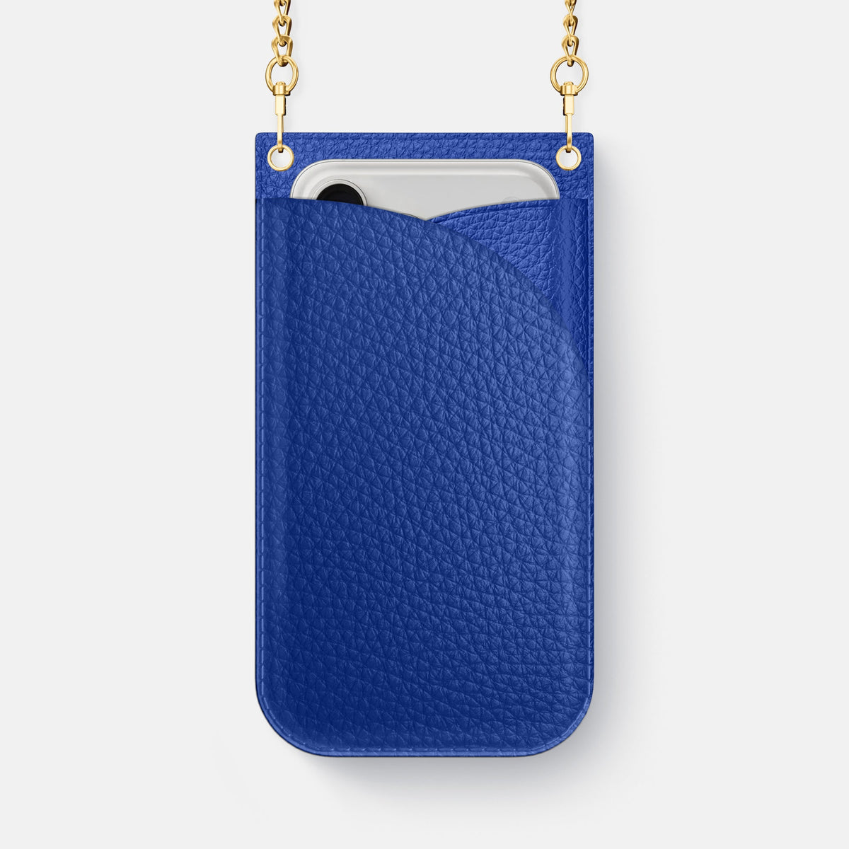 Crossbody Bag For iPhone 18 Pro Max In Calf -1 | Royal-Blue-Gold