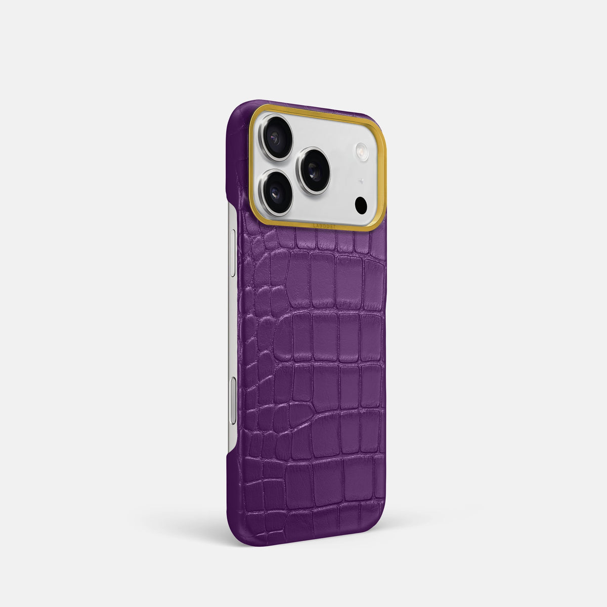 Classic Case For iPhone 18 Pro In Alligator -2 | Purple-Gold