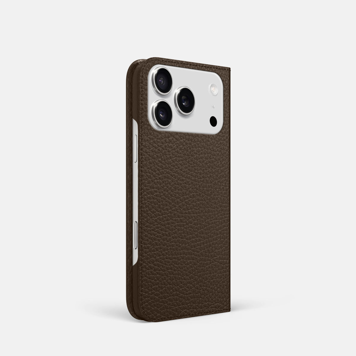 Folio Slim Case For iPhone 17 Pro In Calf -1 | Dark-Brown