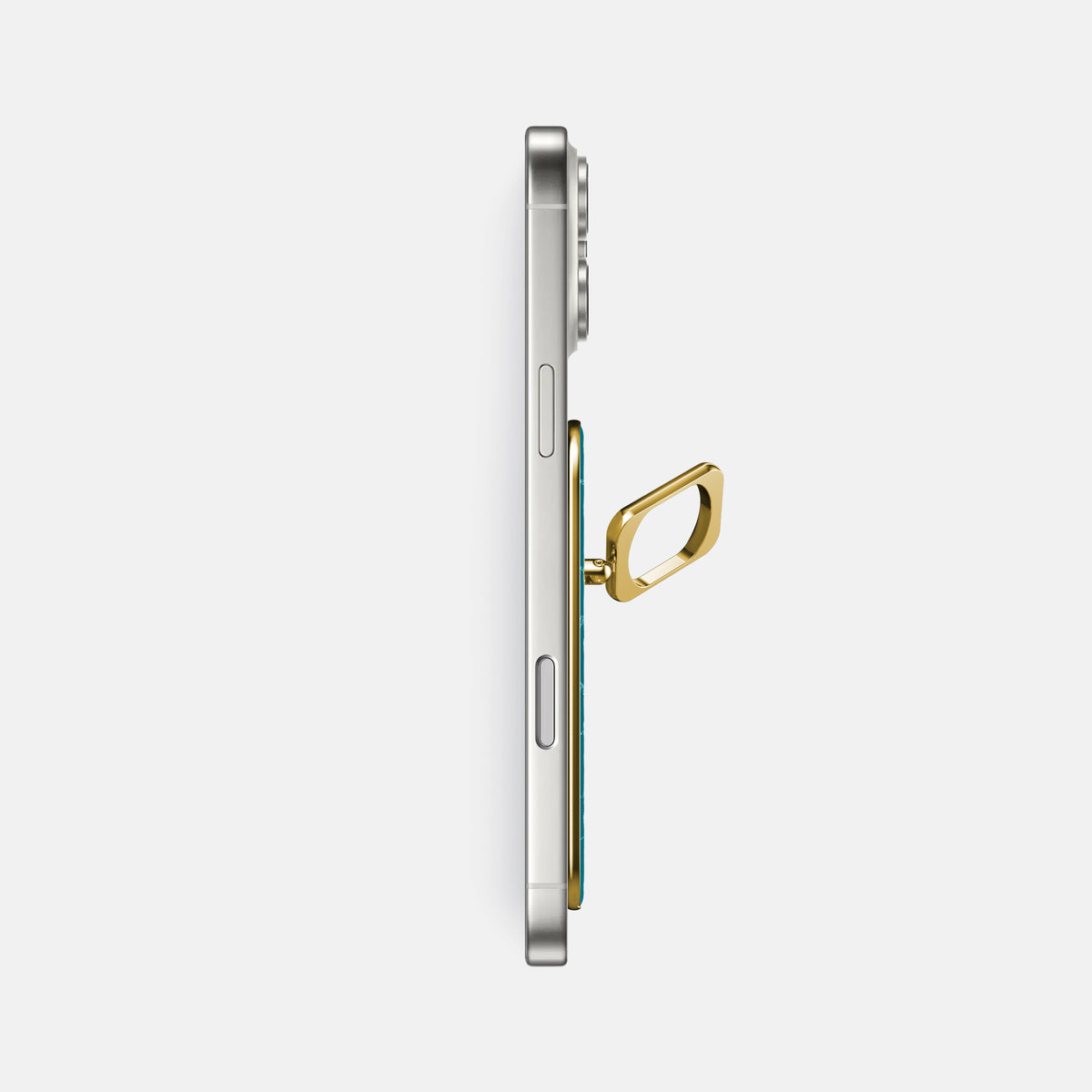 MagSafe Ring For iPhone 17 Pro Max In Shiny Alligator -3 | Curacao-Gold