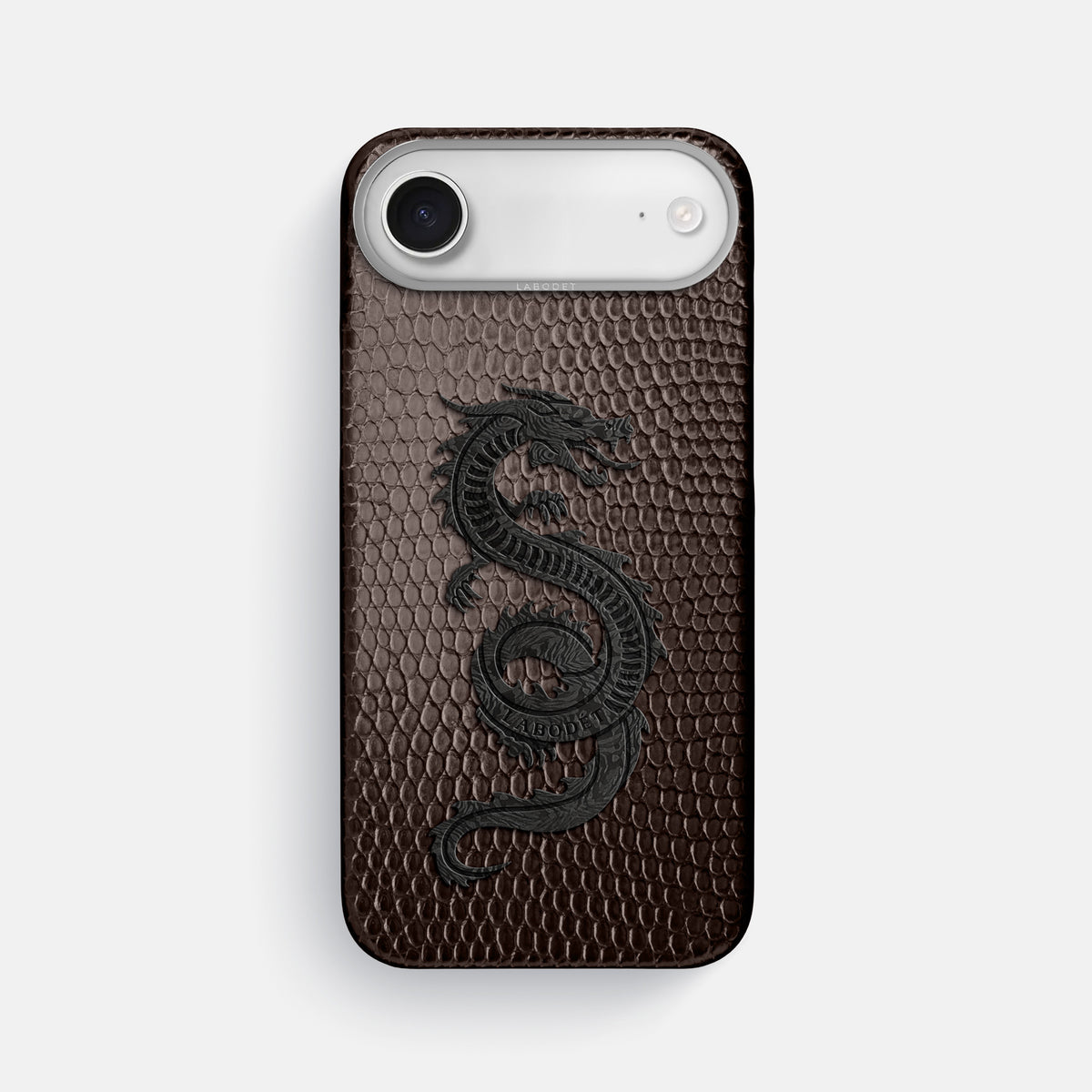 Classic Case With Carbon Dragon For iPhone 17 Air In Lizard -1 | Brown-Steel