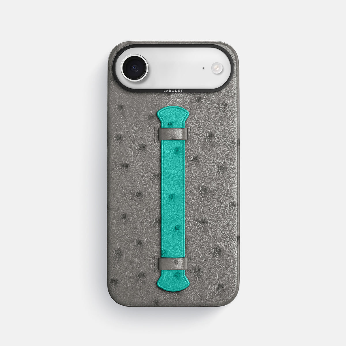 Center Handle Coloré For iPhone 17 Air In Ostrich -1 | Grey-Black