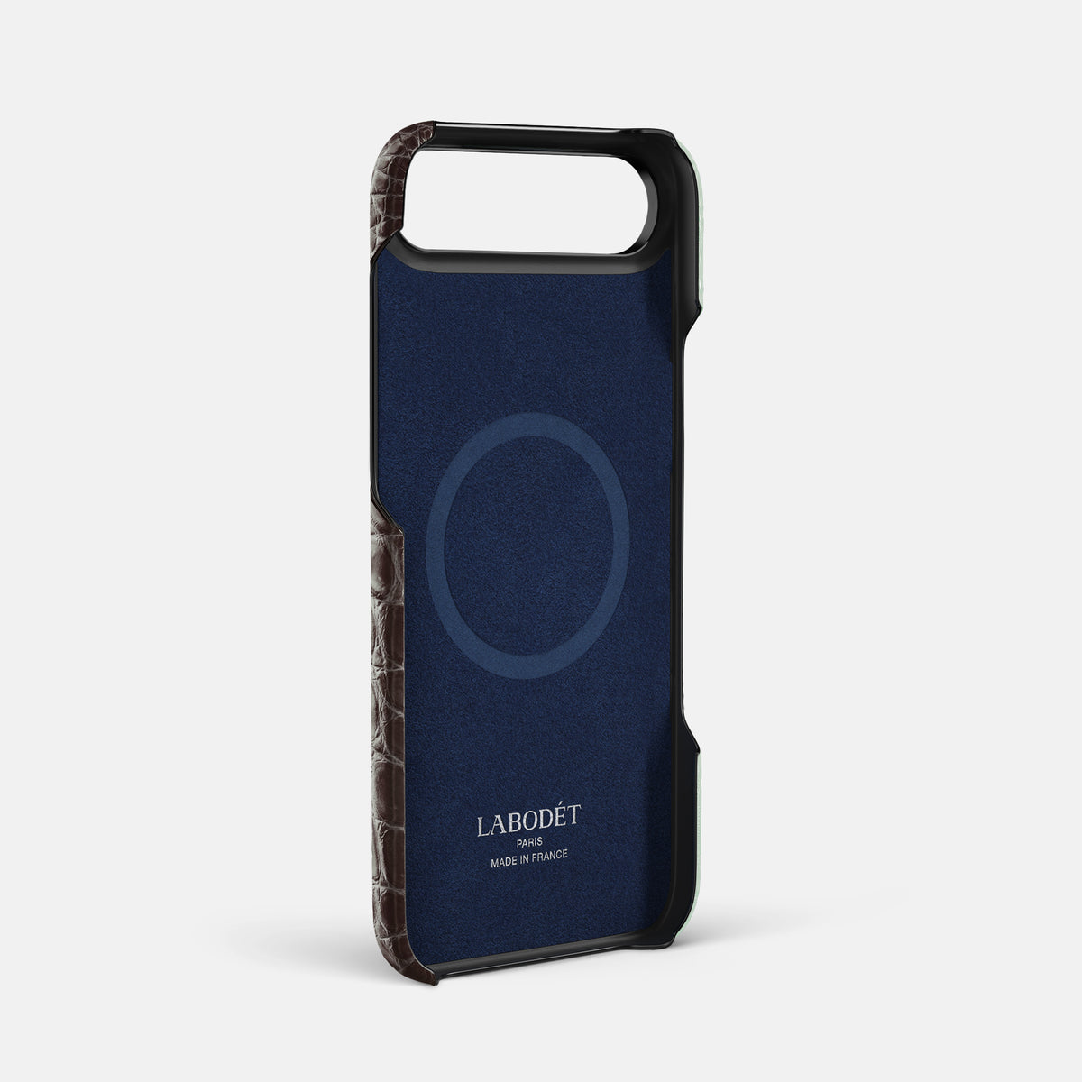 Finger Case For iPhone 17 Air In Himalayan Crocodile -4 | Pistachio-Black