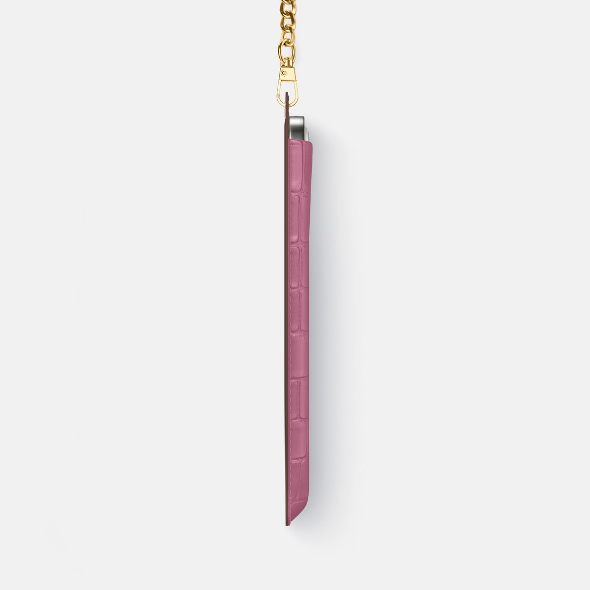 Crossbody Bag For iPhone 17 Pro In Alligator -4 | Pink-Lagoon-Gold