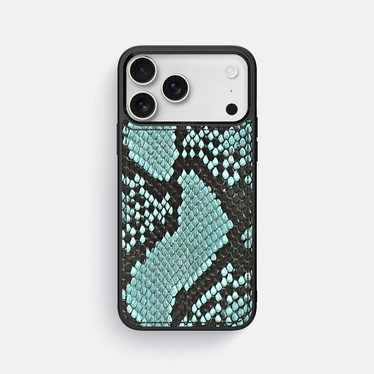 Sport Case For iPhone 18 Pro Max In Deluxe Python -1 | Blue-Lagoon