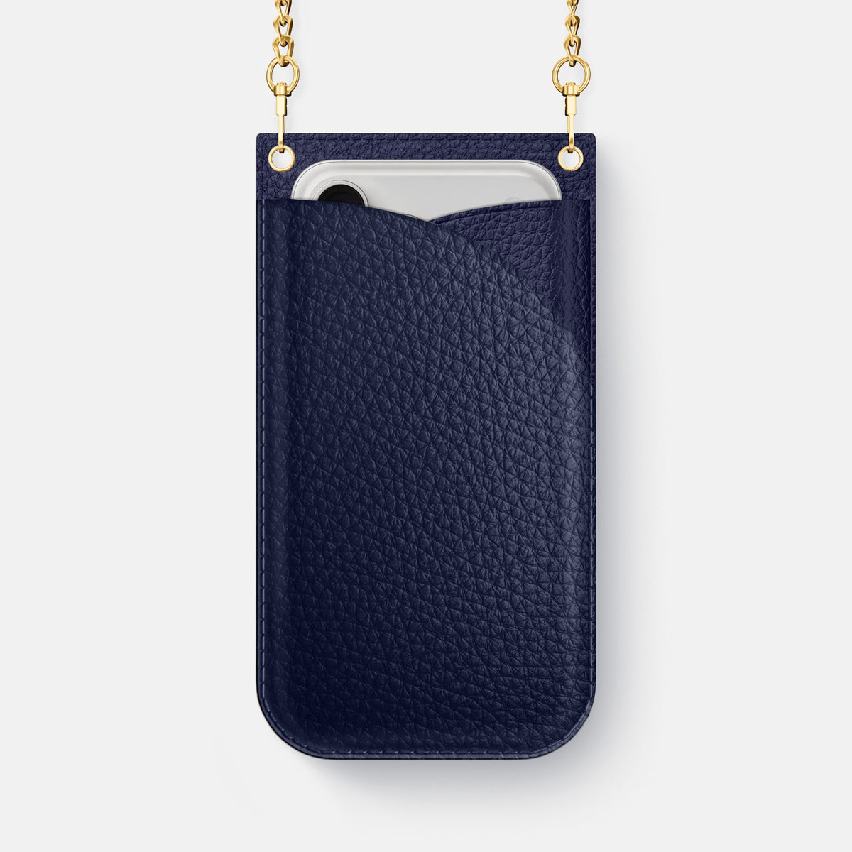 Crossbody Bag For iPhone 18 Pro Max In Calf -1 | Marine-Gold