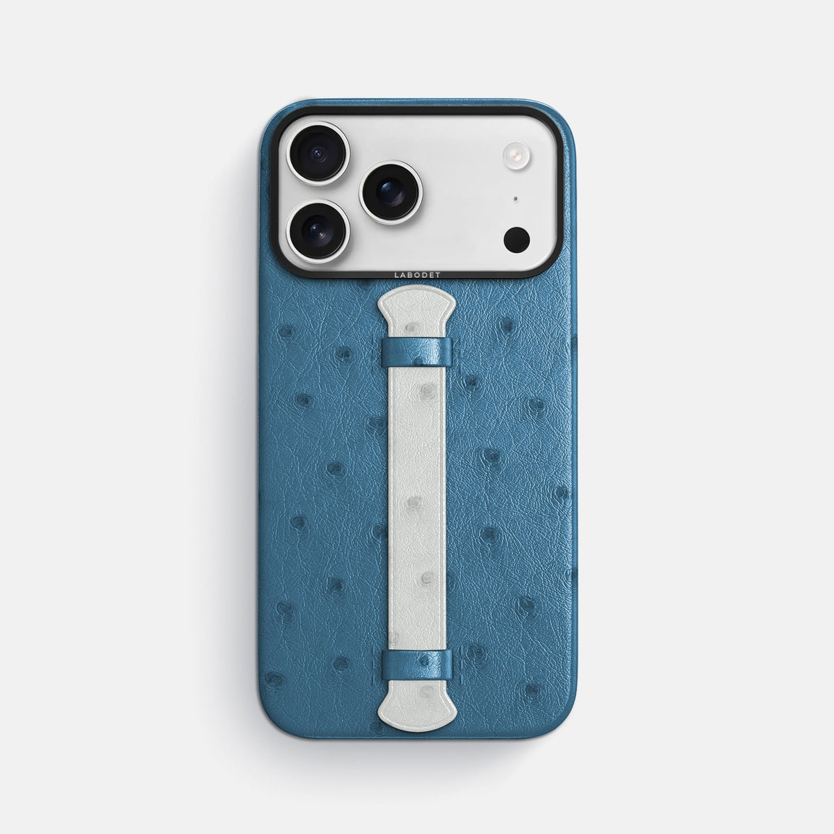 Center Handle Coloré For iPhone 18 Pro Max In Ostrich -1 | Blue-Jeans-Black