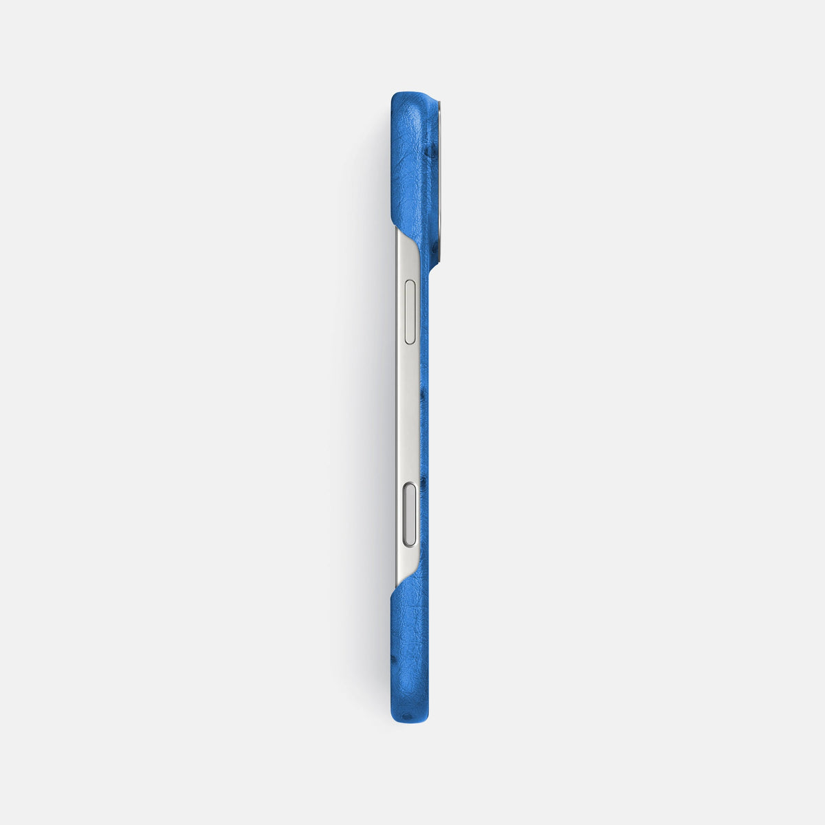 Classic Case For iPhone 18 Pro Max In Ostrich -3 | Royal-Blue-Steel
