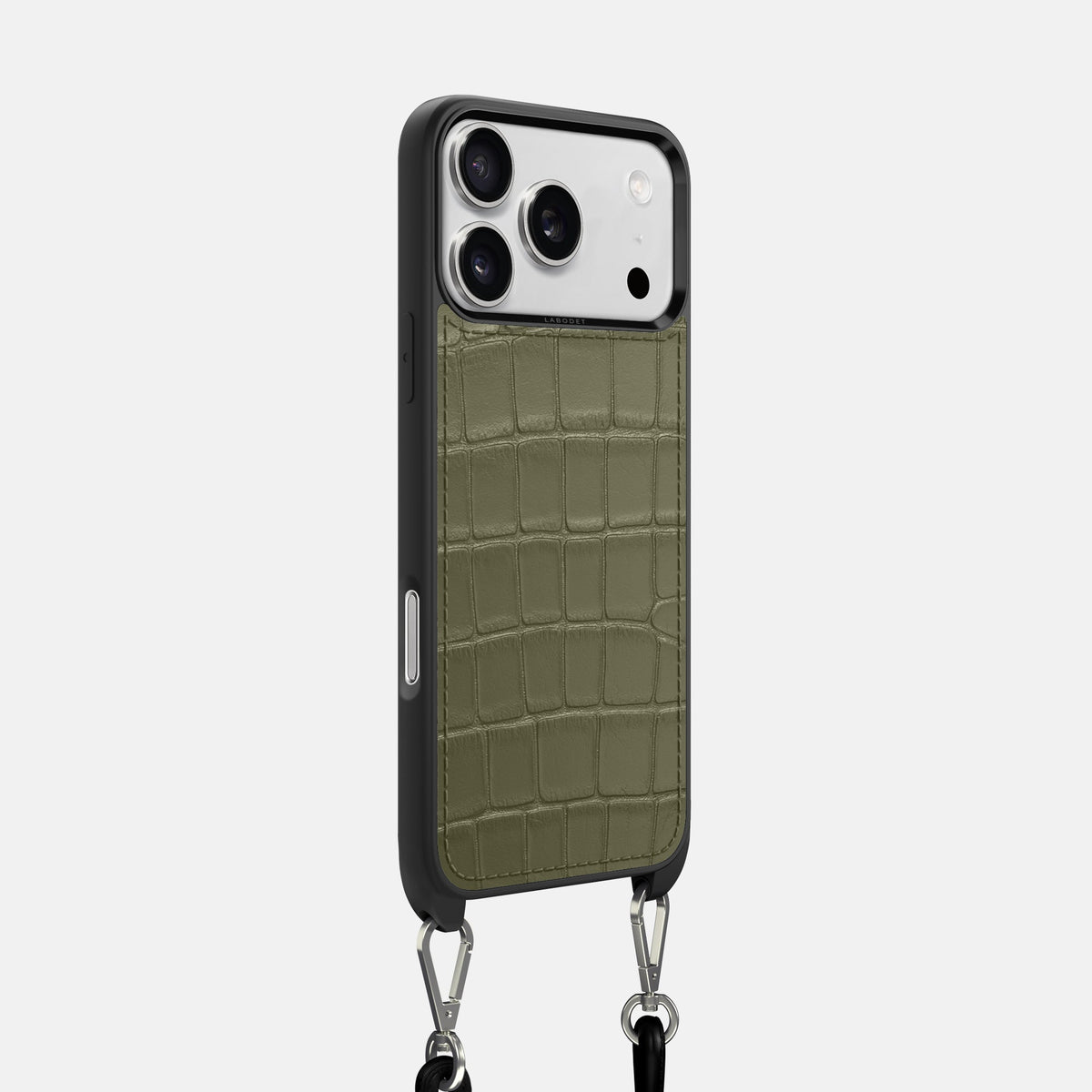 Crossbody Sport Case For iPhone 18 Pro In Alligator -2 | Kaki-Green