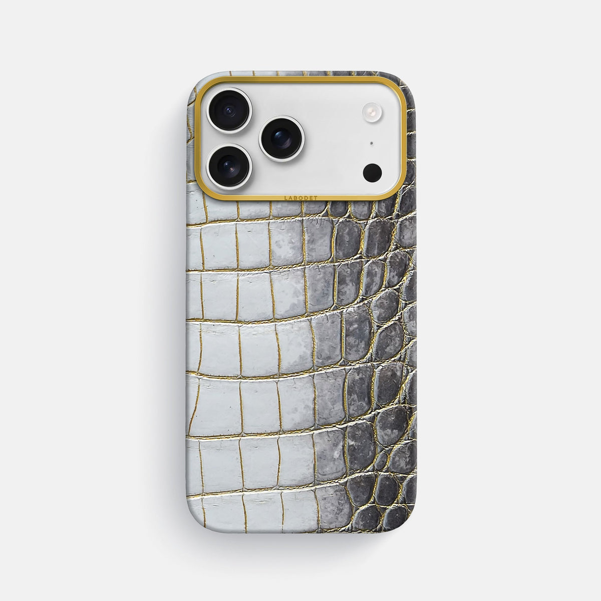 Classic Case For iPhone 18 Pro Max In Himalayan Crocodile -1 | Gold-Gold