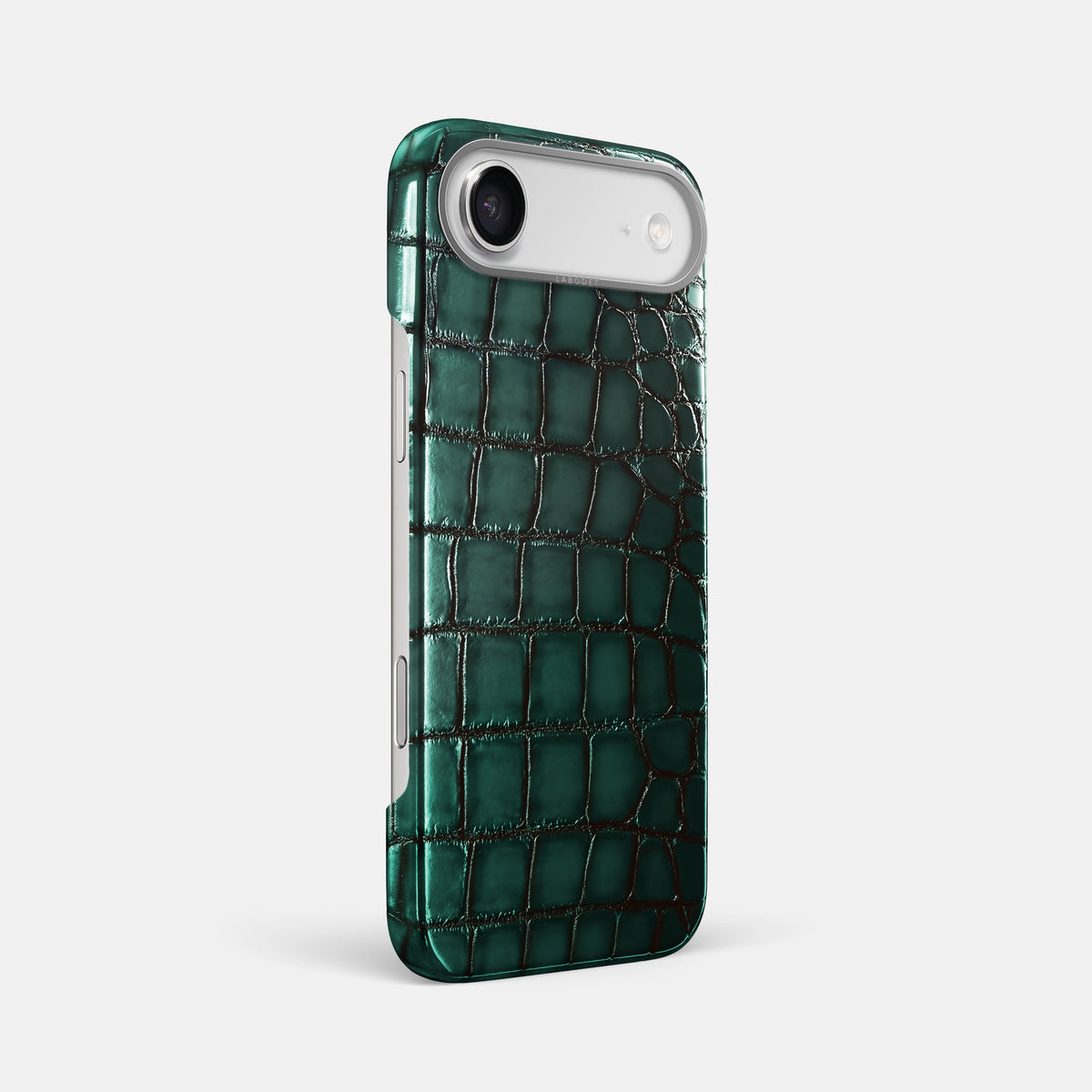 Classic Case For iPhone 17 Air In Patina Alligator -2 | Green-Steel