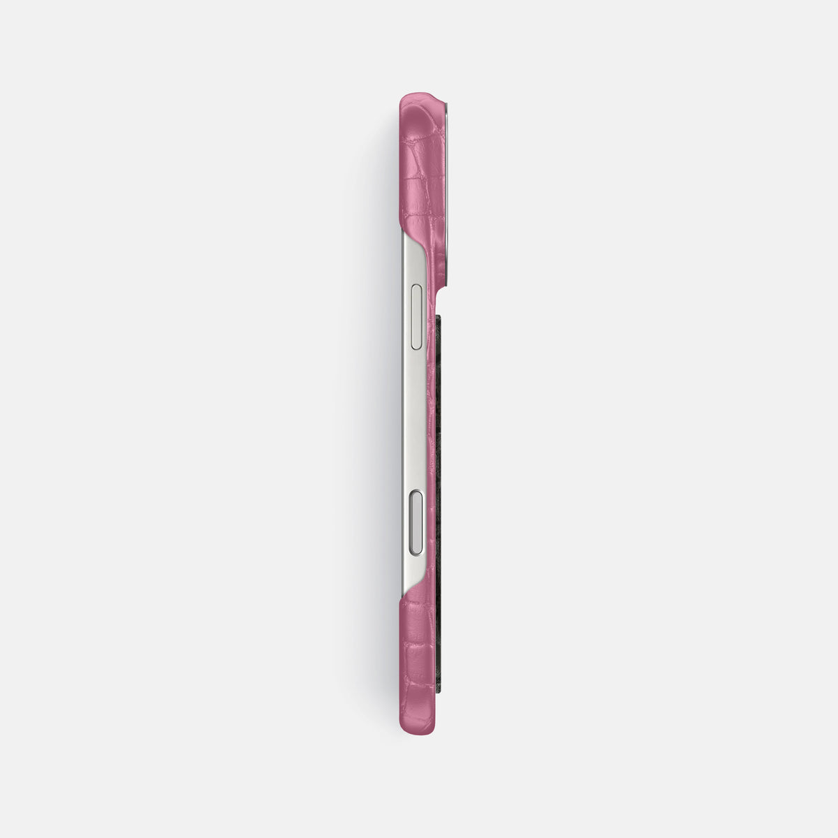 Classic Case With Carbon Dragon For iPhone 17 Pro Max In Alligator -3 | Pink-Lagoon-Steel
