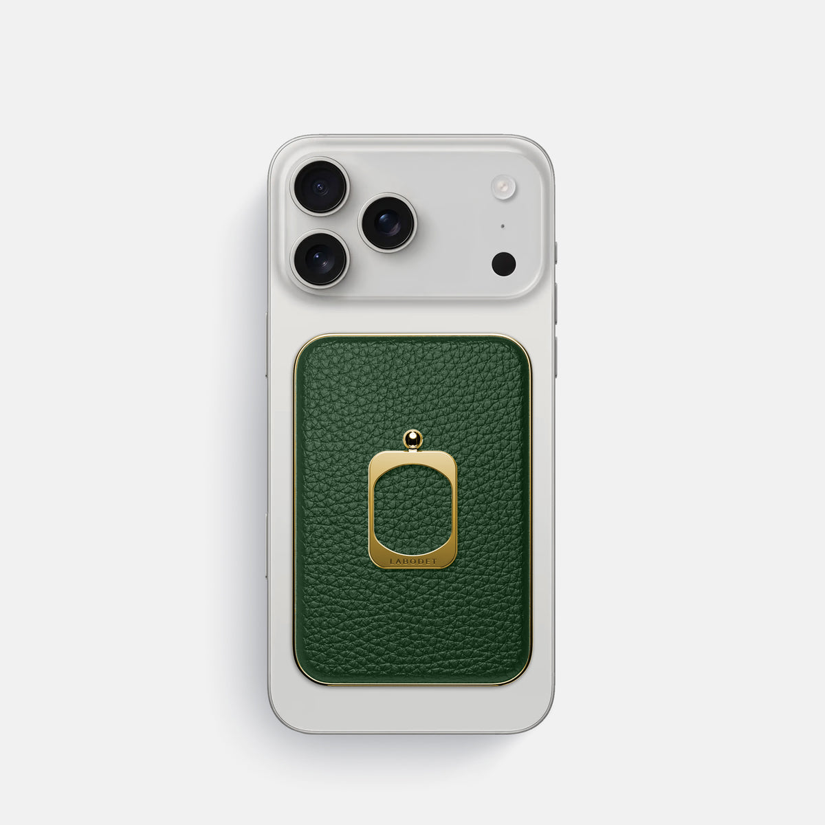 MagSafe Ring For iPhone 17 Pro In Calf -2 | Dark-Green-Gold