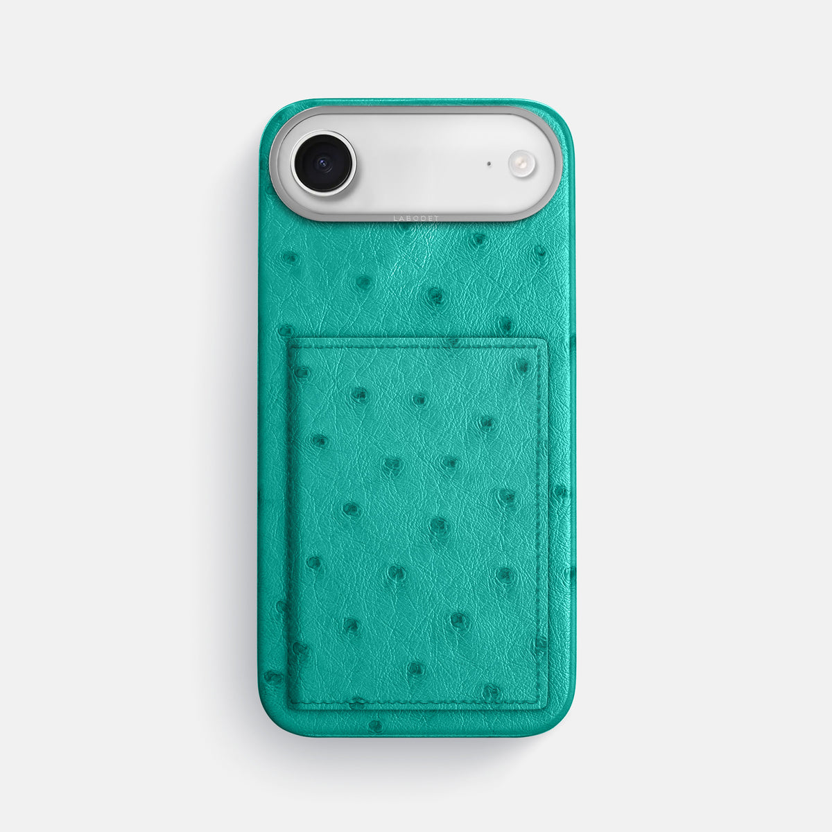 Bi-Fold Case For iPhone 17 Air In Ostrich -1 | Turquoise-Steel