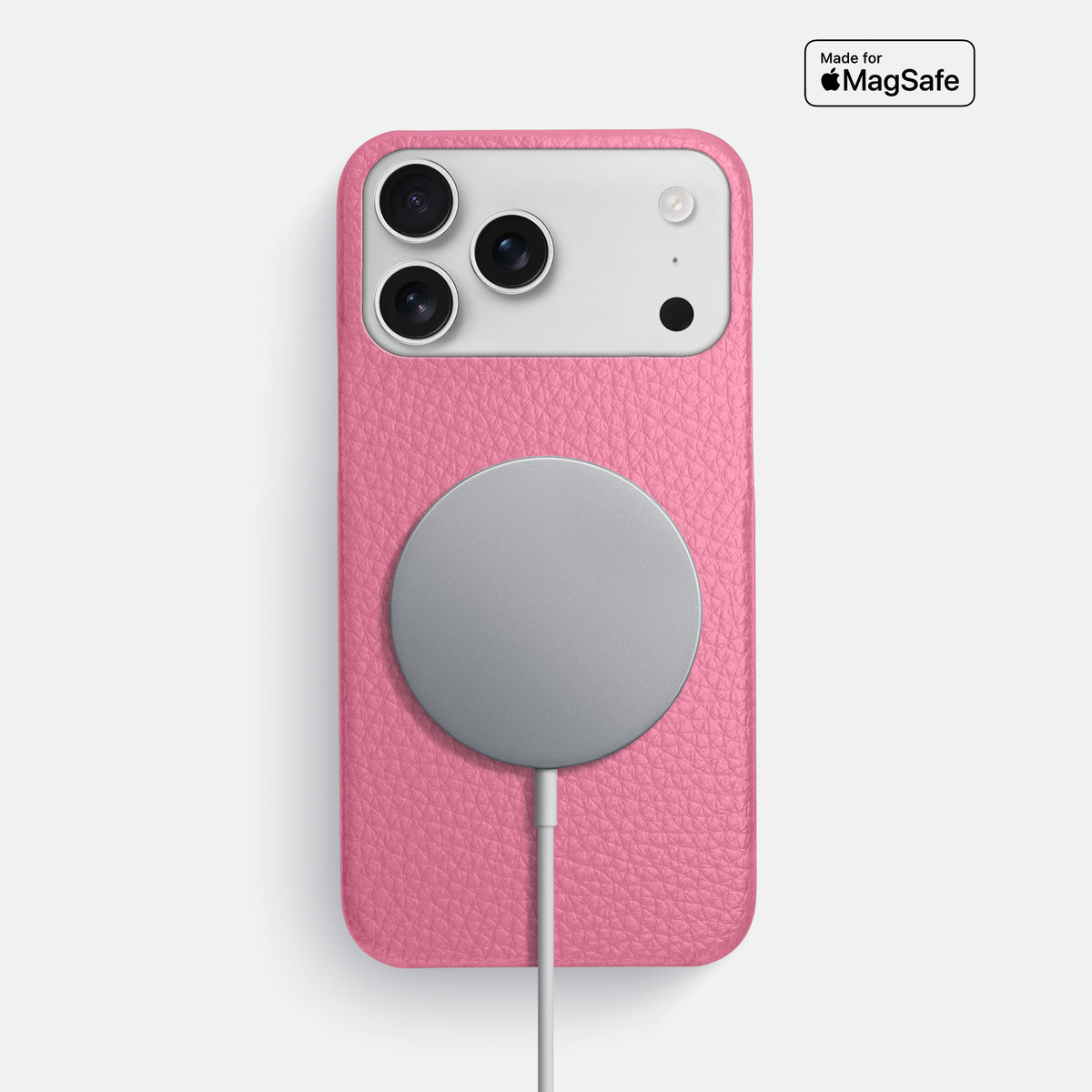 Slim Case For iPhone 17 Pro Max In Calf -5 | Pink