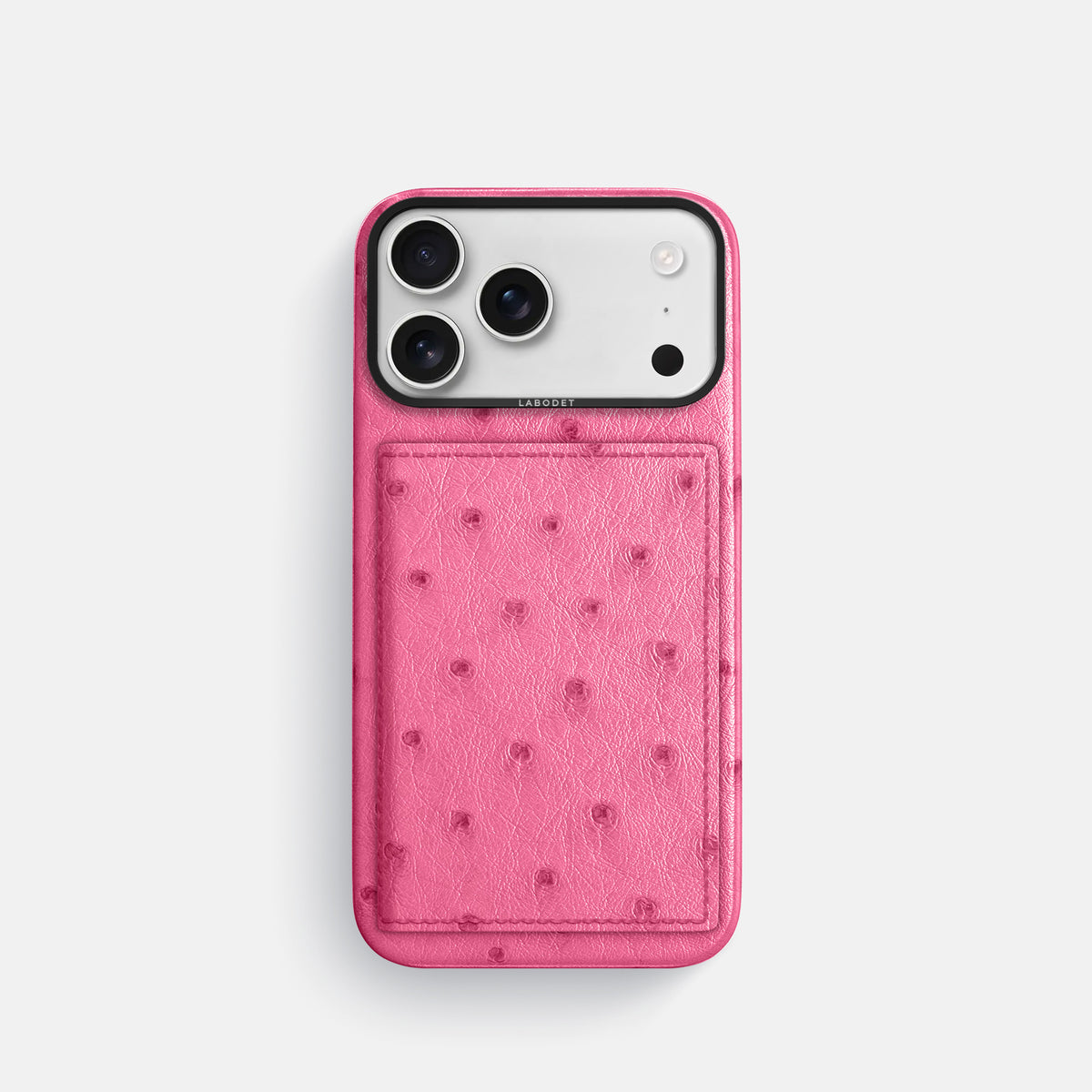 Bi-Fold Case For iPhone 17 Pro In Ostrich -1 | Pink-Black