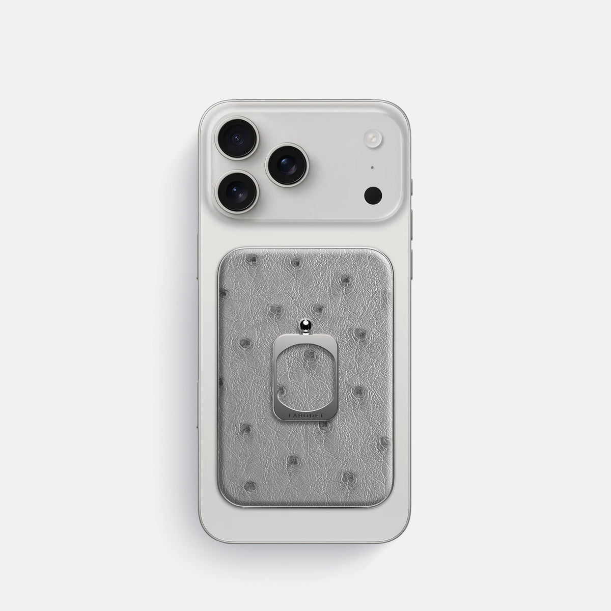 MagSafe Ring For iPhone 18 Pro In Ostrich -2 | Silver-Steel