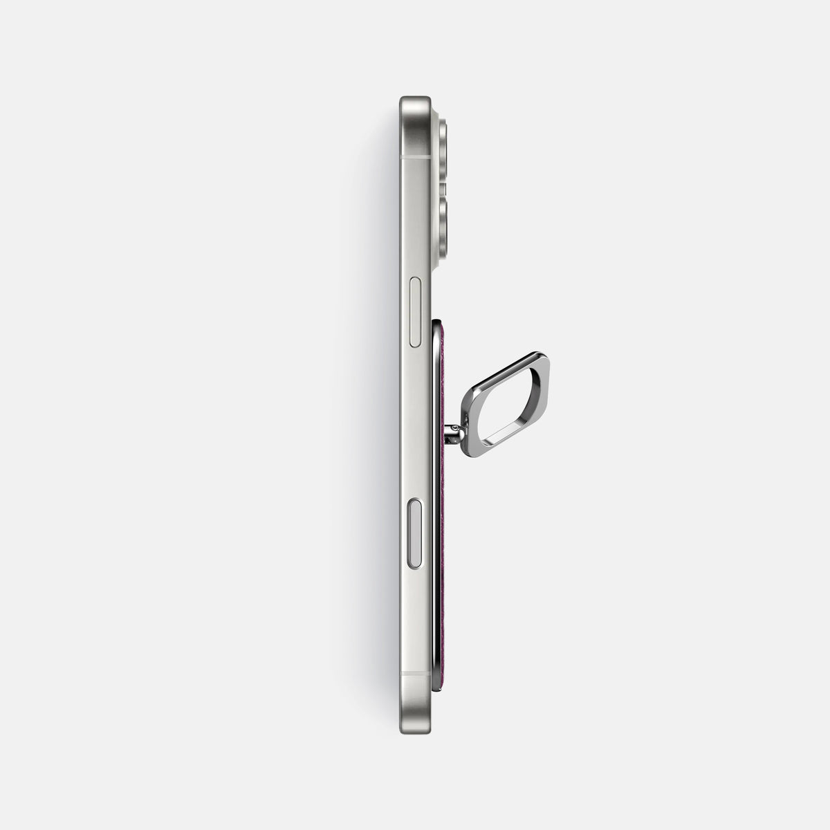 MagSafe Ring For iPhone 17 Pro Max In Ostrich -3 | Purple-Steel