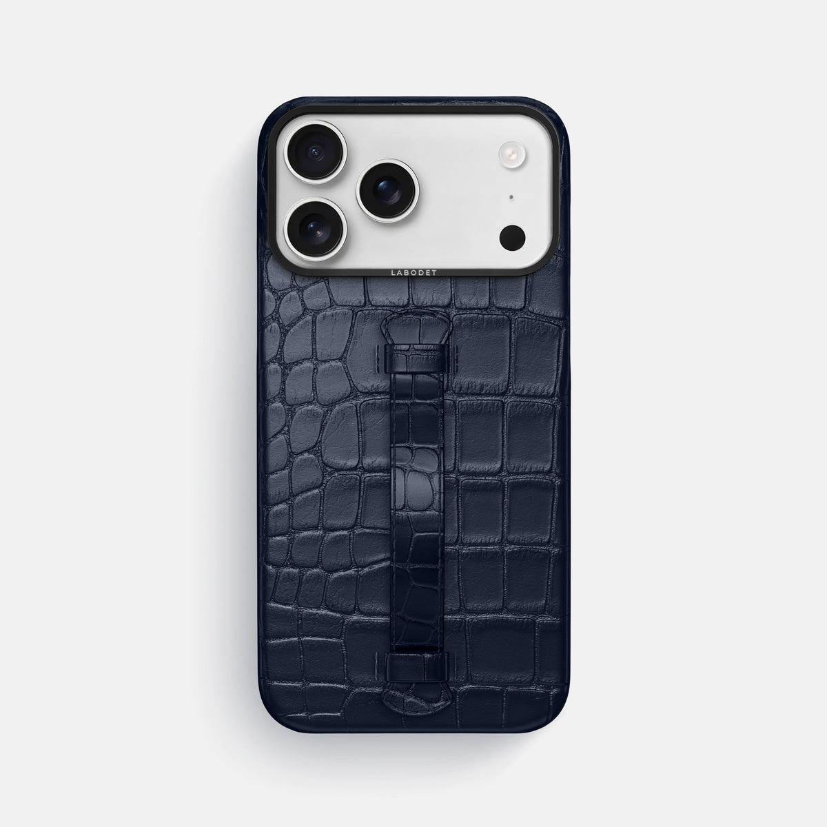 Center Handle For iPhone 18 Pro Max In Alligator -2 | Navy-Blue-Black