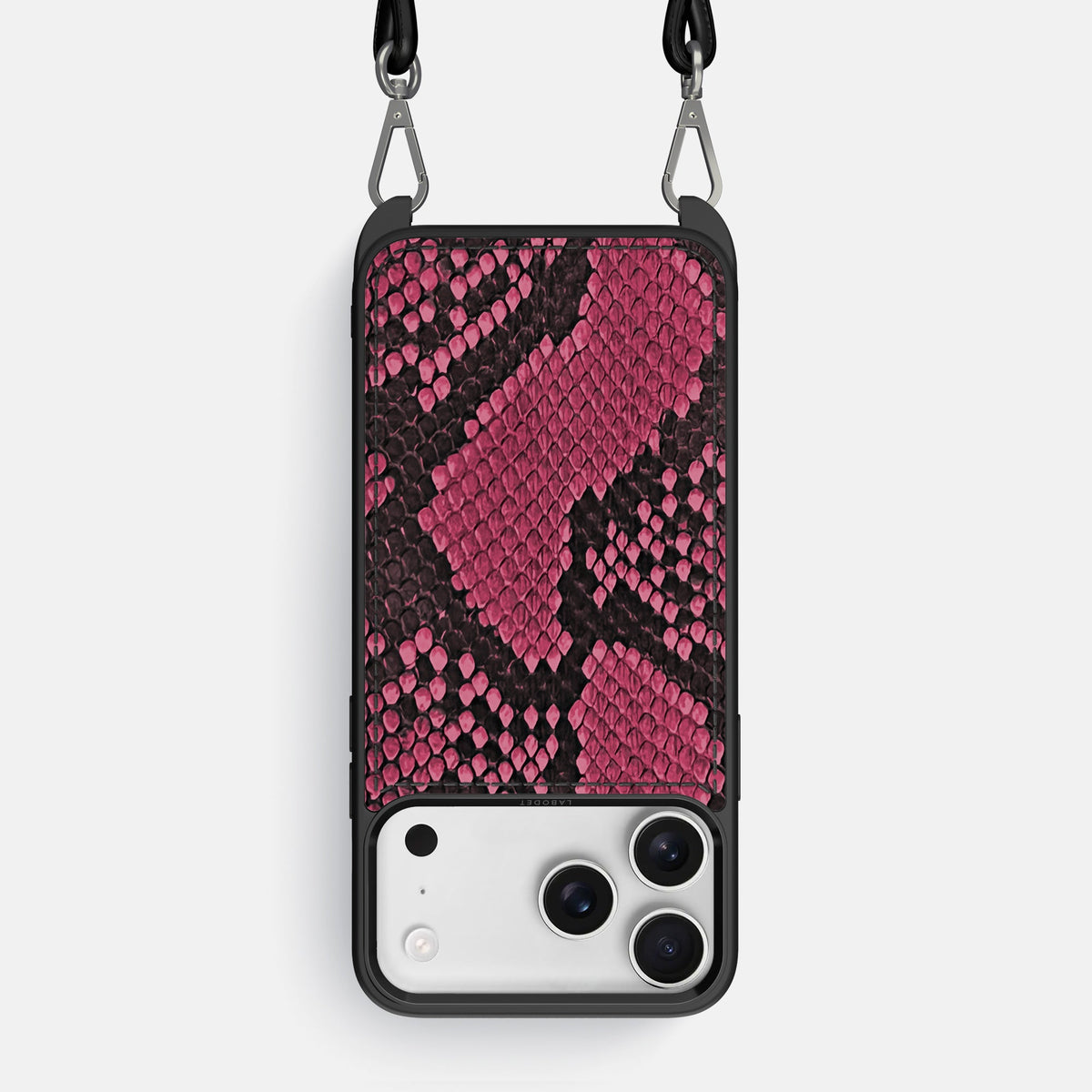 Crossbody Sport Case For iPhone 18 Pro Max In Deluxe Python -1 | Burgundy