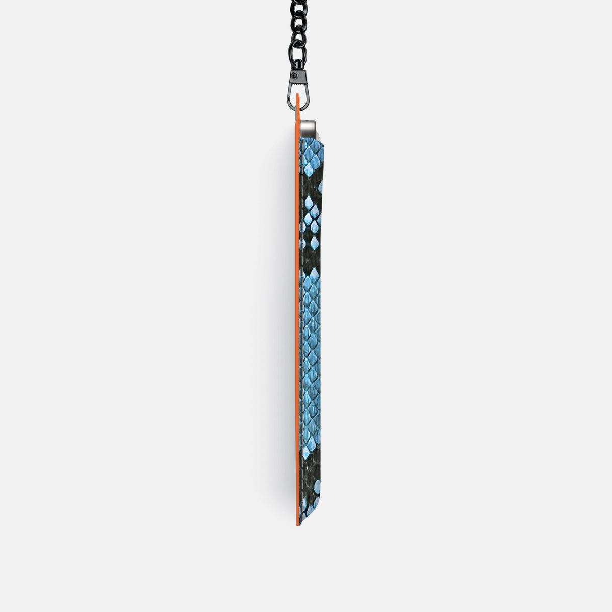 Crossbody Bag For iPhone 18 Pro In Deluxe Python -4 | Pacific-Blue-Black