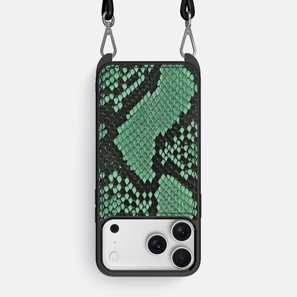 Crossbody Sport Case For iPhone 17 Pro Max In Deluxe Python -1 | Forest-Green