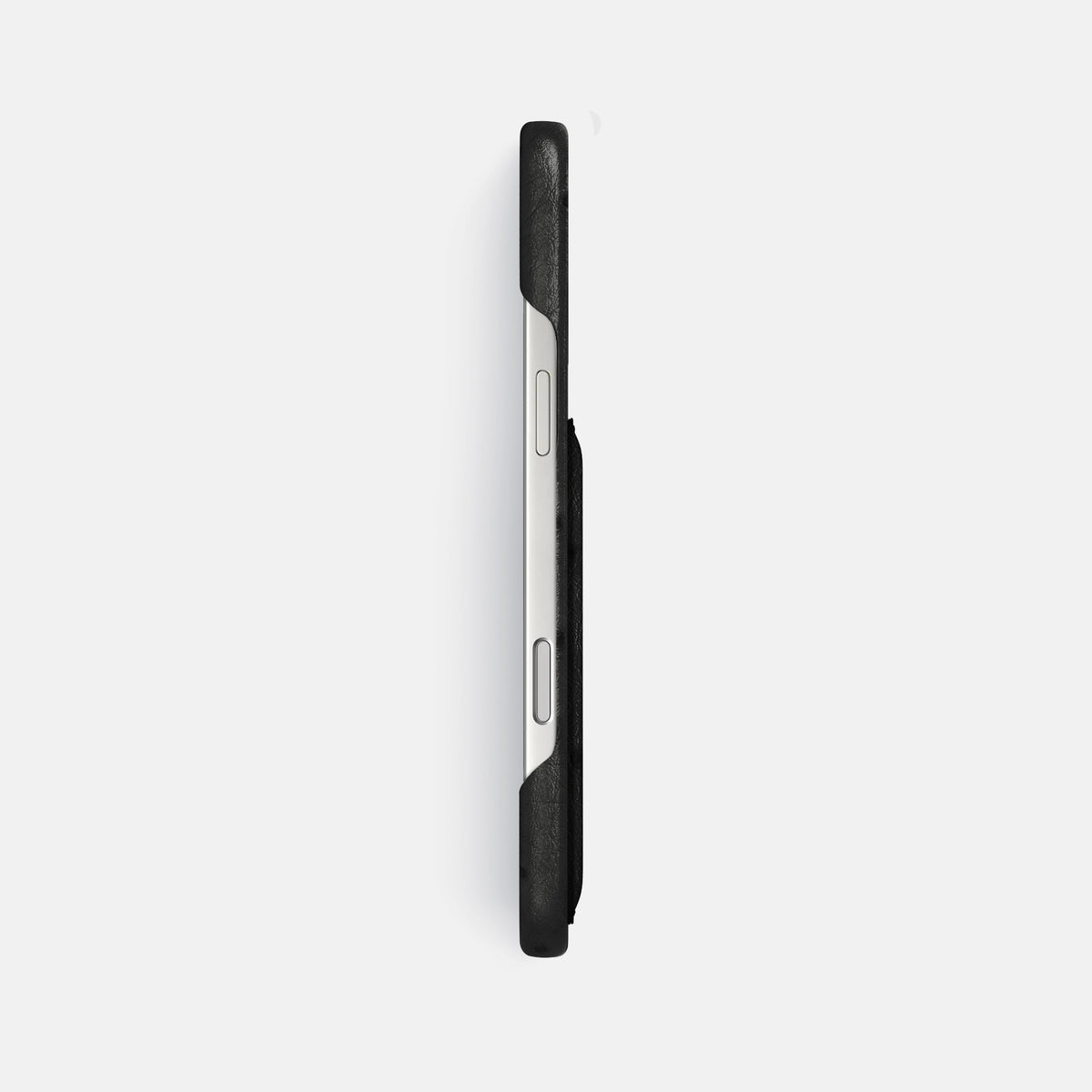 Slim Card Case For iPhone 17 Pro Max In Ostrich -3 | Black