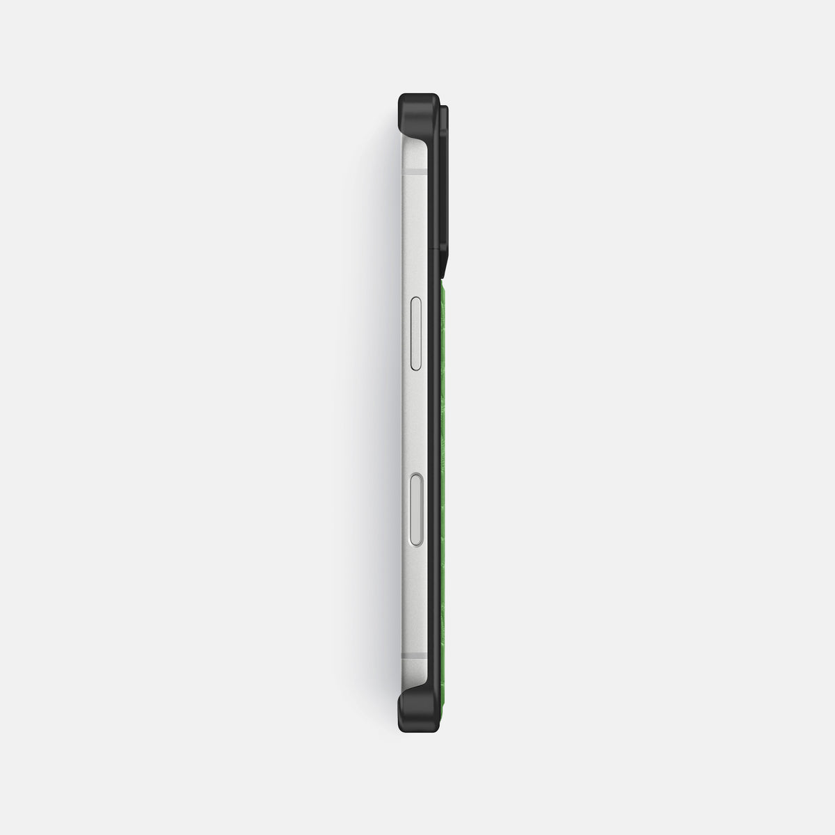 Metal Case For iPhone 17 Pro Max In Alligator -3 | Apple-Green-Black
