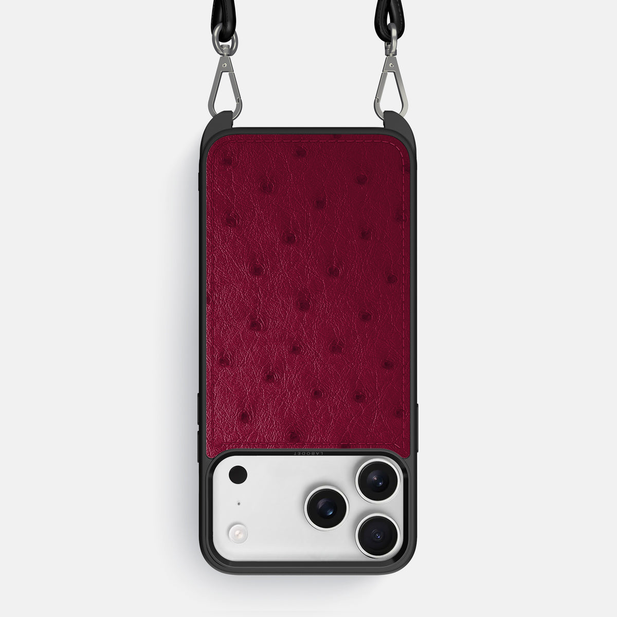 Crossbody Sport Case For iPhone 17 Pro Max In Ostrich -1 | Bordeaux