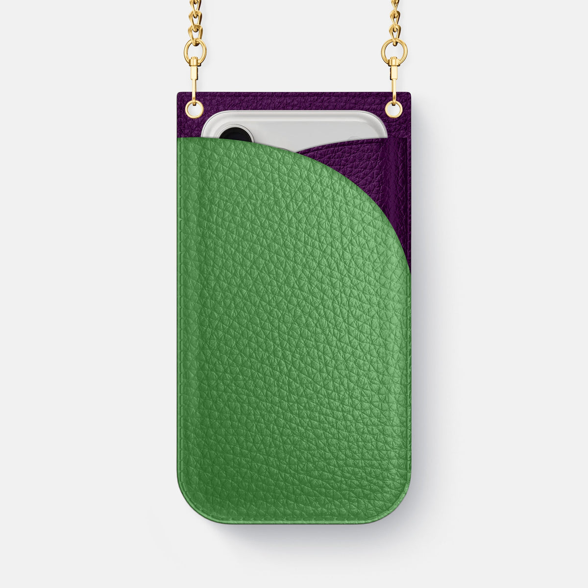 Crossbody Bag For iPhone 18 Pro Max In Calf -1 | Herb-Gold