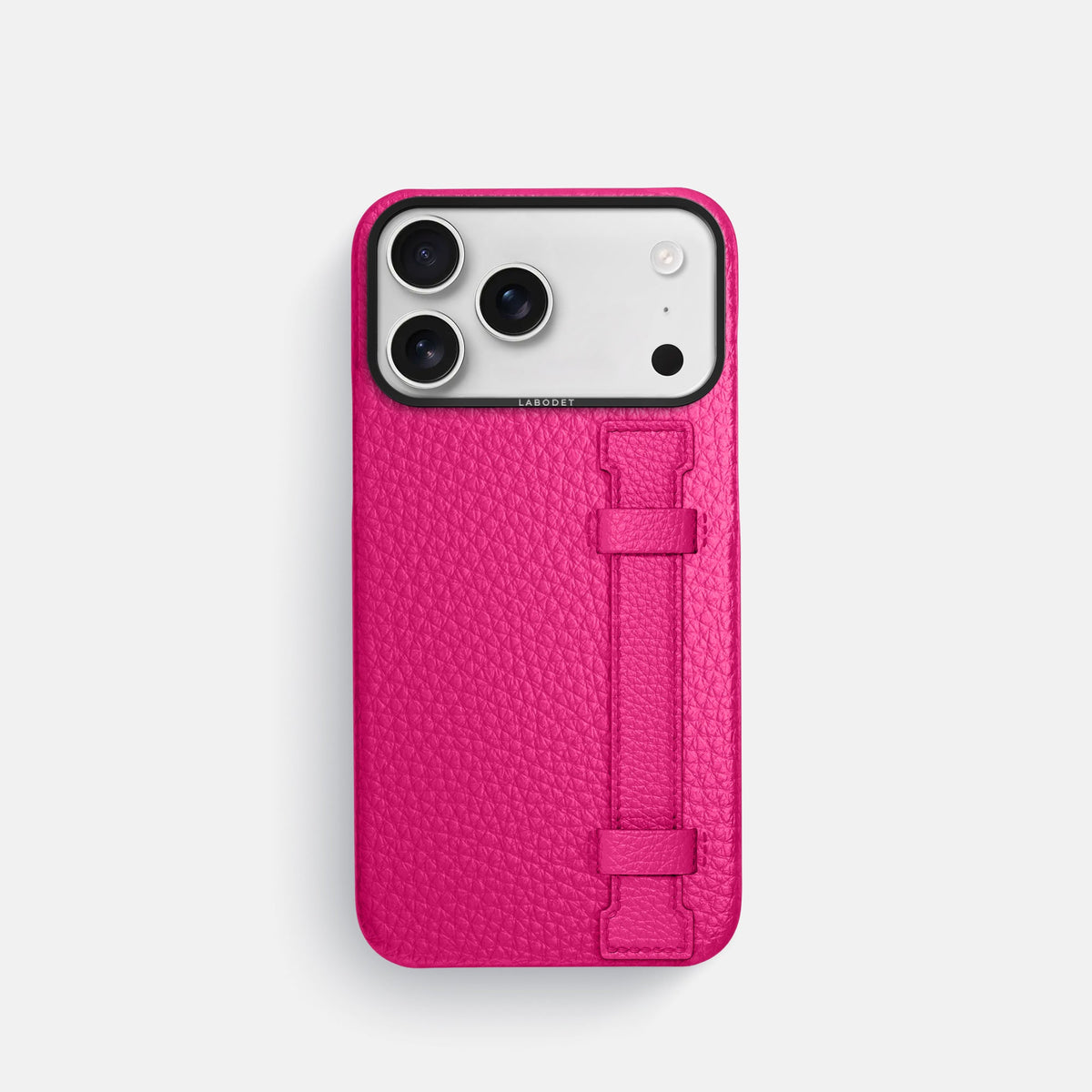 Handle Case For iPhone 18 Pro In Calf -1 | Magenta-Black