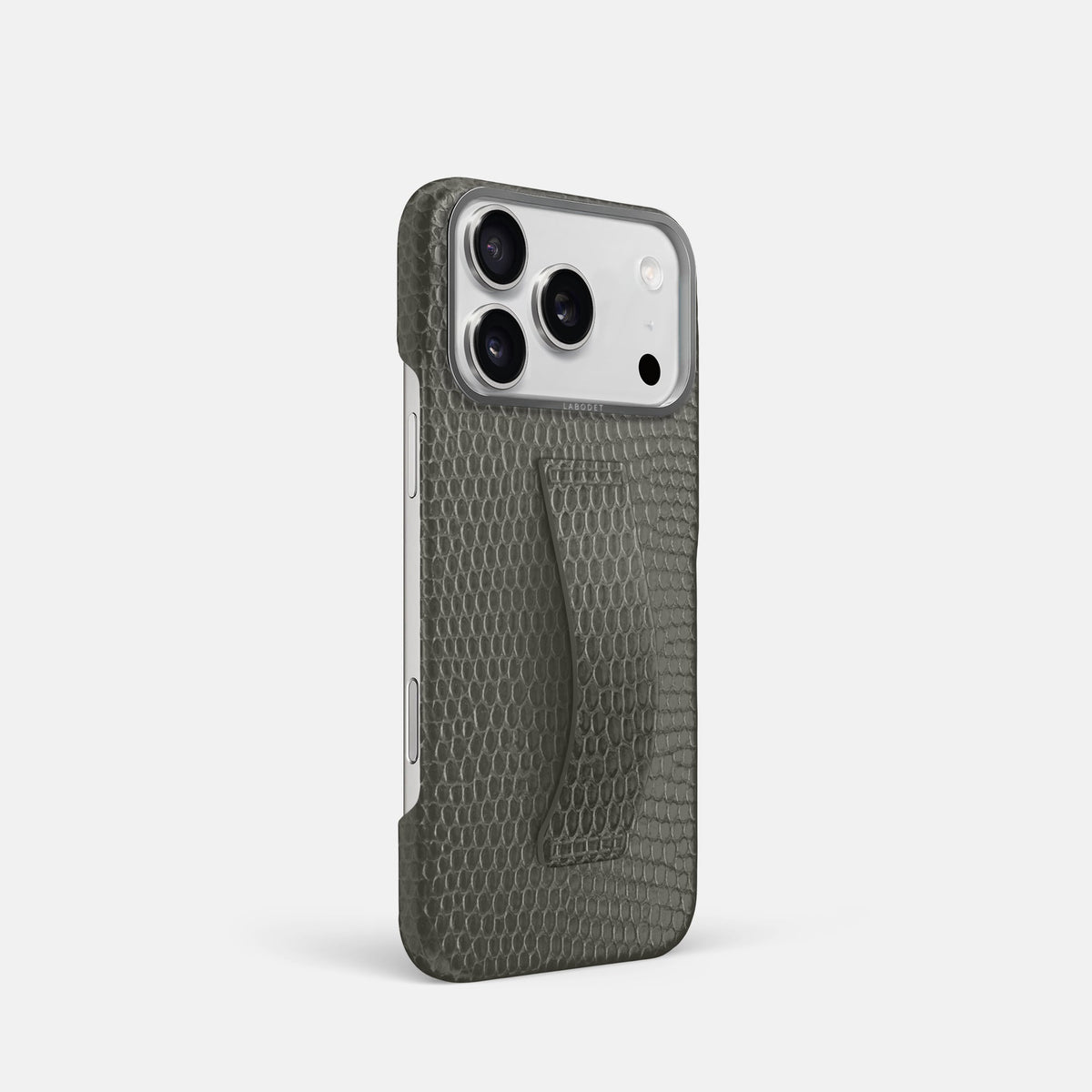 Finger Case For iPhone 18 Pro In Lizard -2 | Grey-Steel