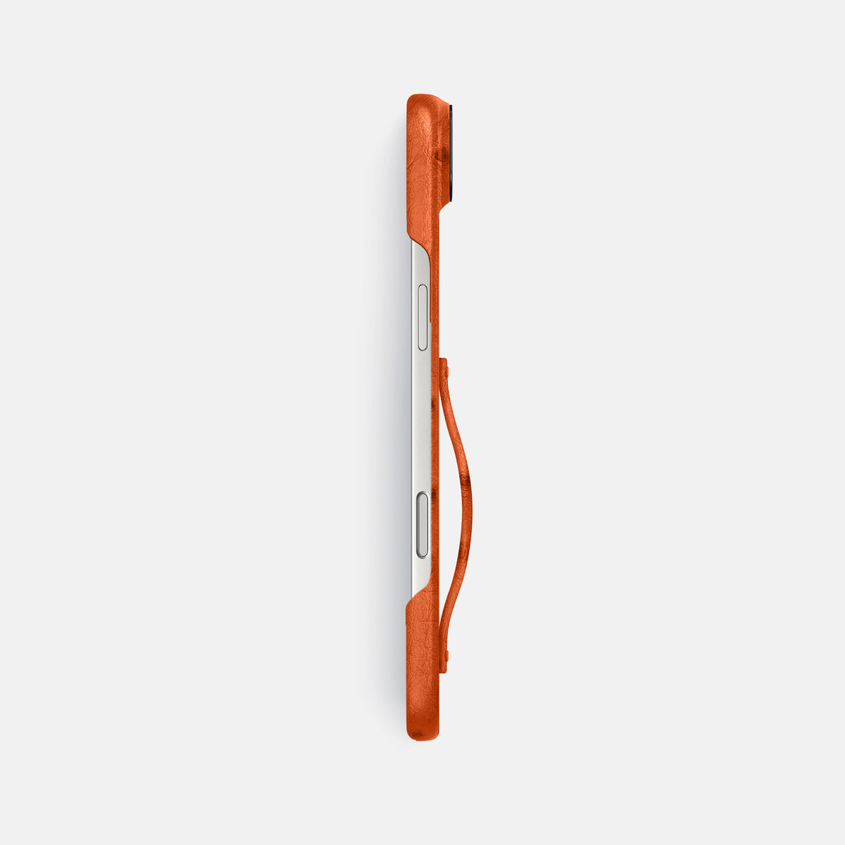Finger Case For iPhone 17 Air In Ostrich -3 | Orange-Black