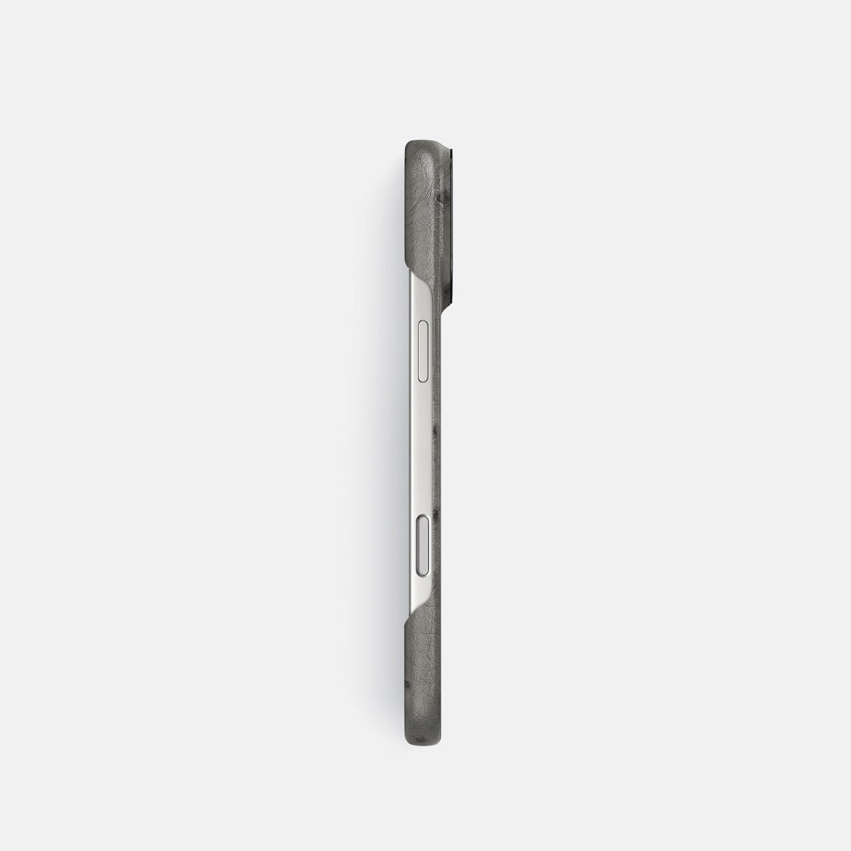 Classic Case For iPhone 18 Pro In Ostrich -3 | Grey-Black