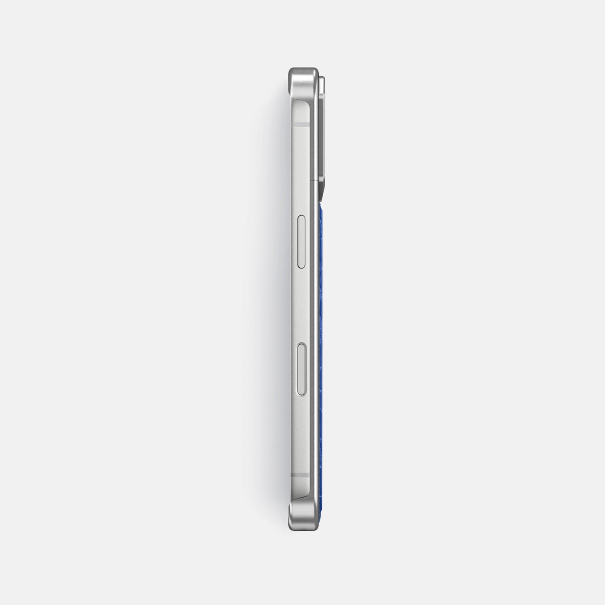 Metal Case For iPhone 18 Pro Max In Alligator -3 | Royal-Blue-Steel