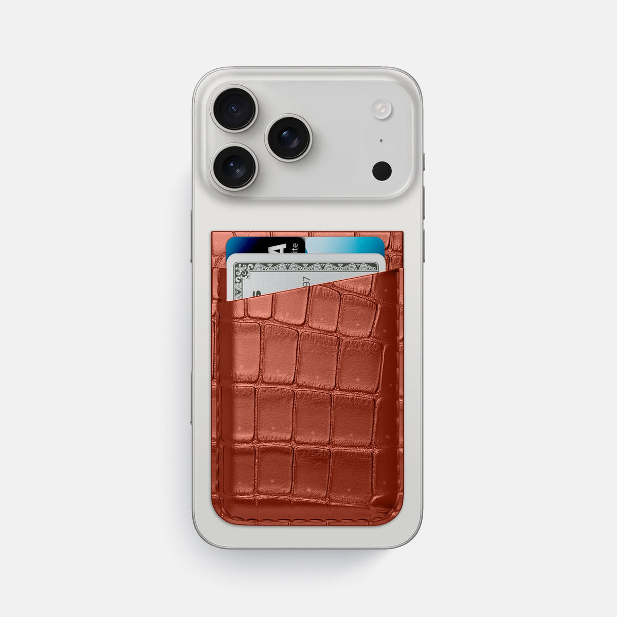 MagSafe Wallet For iPhone 17 Pro Max In Porosus Crocodile