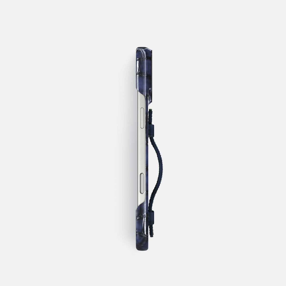 Handle Case For iPhone 17 Pro In Patina Alligator -3 | Havana-Blue-Black