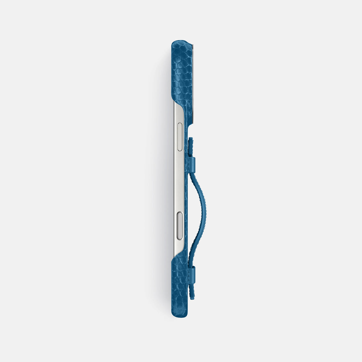 Handle Case For iPhone 17 Pro Max In Lizard -3 | Blue-Steel