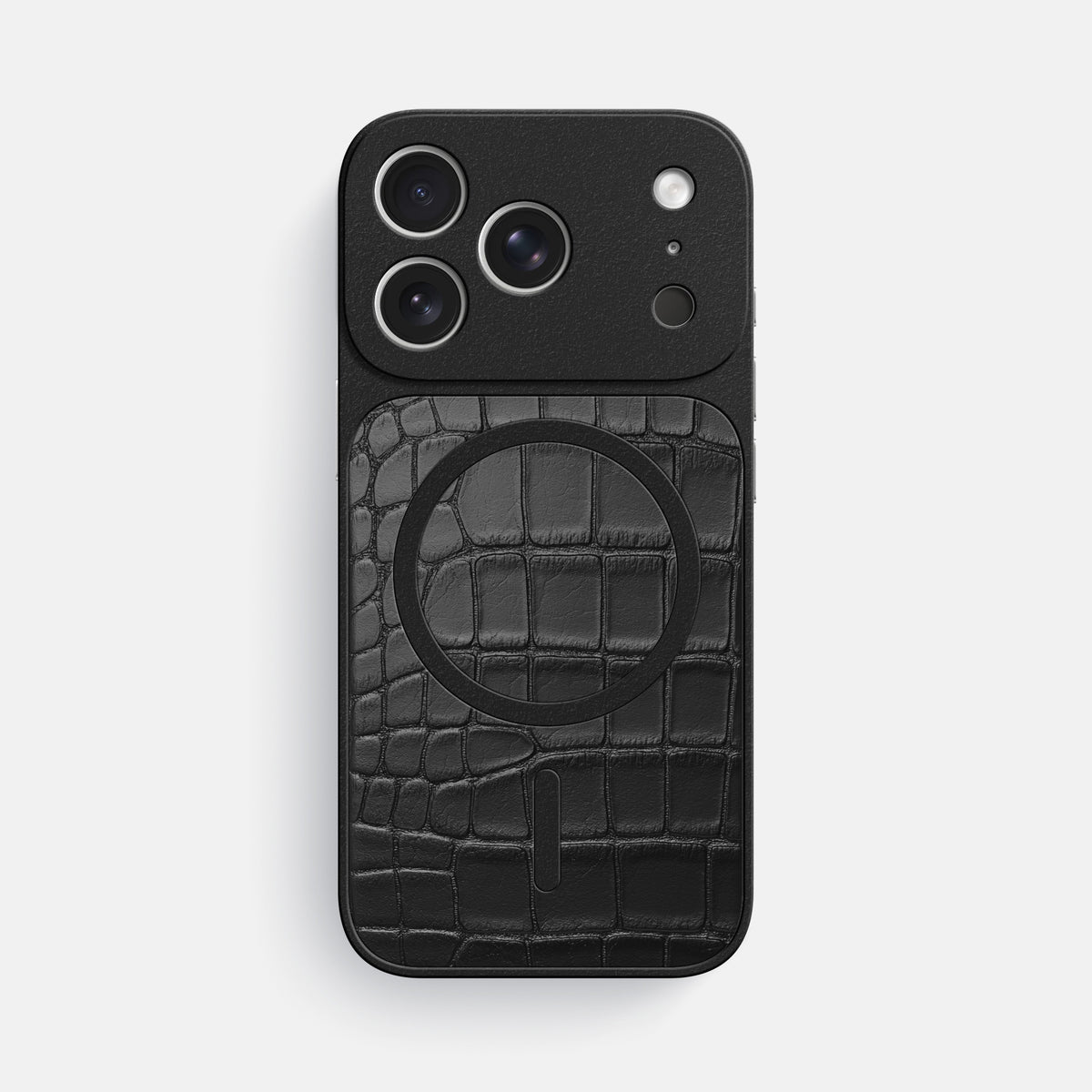 MagSafe Mask For iPhone 17 Pro Max In Alligator -3 | Black